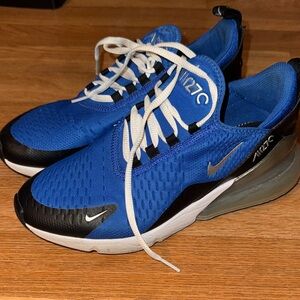 Nike Air Max 270 Blue Black Athletic Shoes